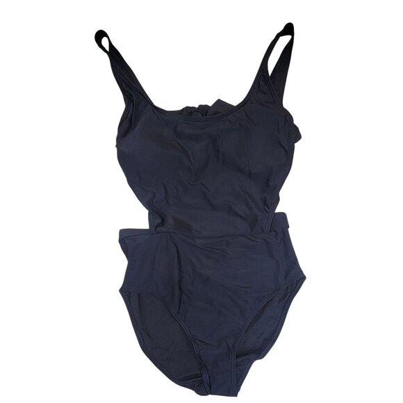 White Birch Swimsuit Black Sassy Open Back One Piece Womens Size Small New - Picture 3 of 9